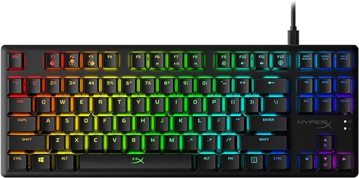 black mechanical gaming keyboard